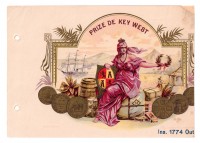 Prize de Key West Sales Book Page